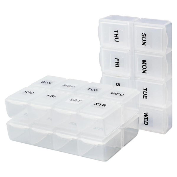 Serfeymi Tablettenbox 7 Tage Klein Medikamenten Aufbewahrung 1 St