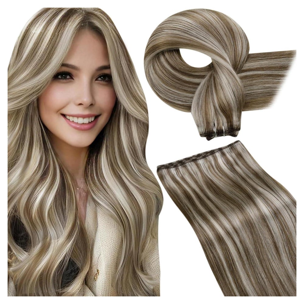 Extensions Echthaar Haartressen Braun 50cm-100G 4.92-Weft-#p 1 St
