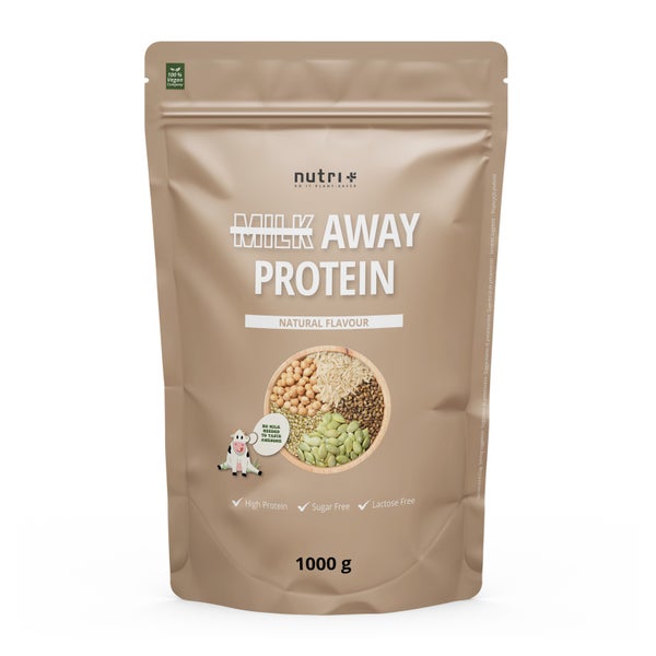 nutri+ Milk Away Vegan Protein - ohne Soja - Natural 1000 g