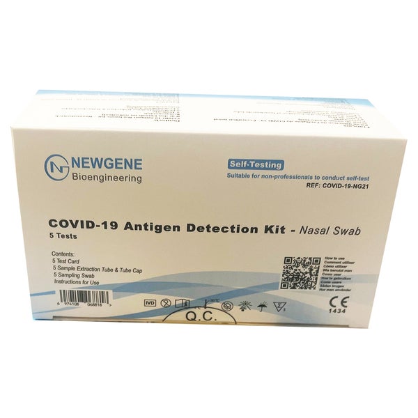 Newgene Covid-19 Antigen-nachweis-kit Nase 5 St