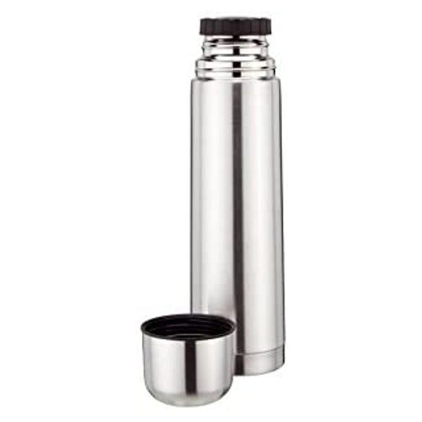 Riess Kelomat Isolierflasche mit Schraubverschluss rostfrei 1 Liter Höhe 32cm