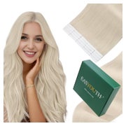 Extensions Tape Echthaar Blond Platinblond Damen 45cm 1-1 #1 1 St