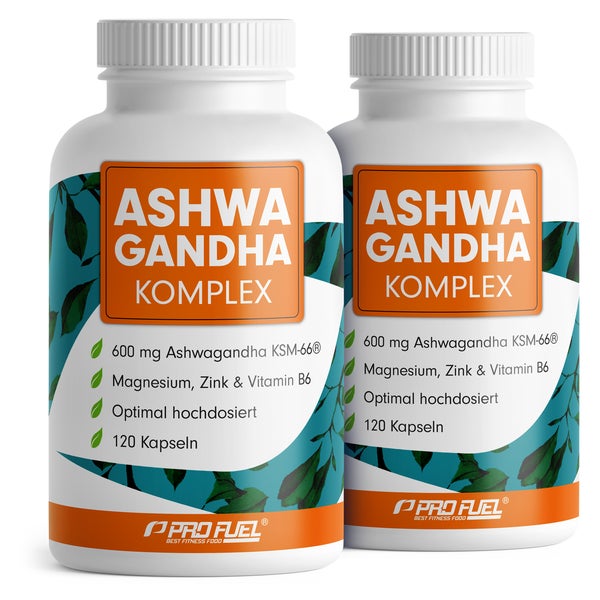 ProFuel Ashwagandha Komplex mit KSM-66 - 2x 120 Kapseln 240 St
