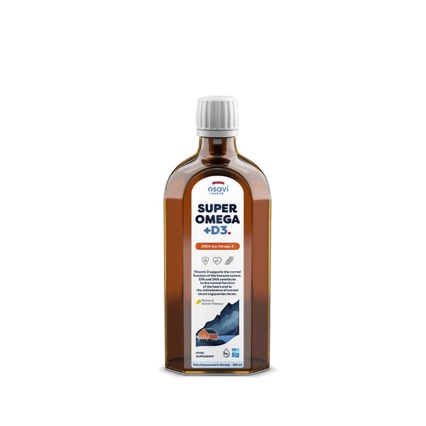 Osavi Super Omega + D3, 2900 Omega 3 (Lemon) - 250 ml