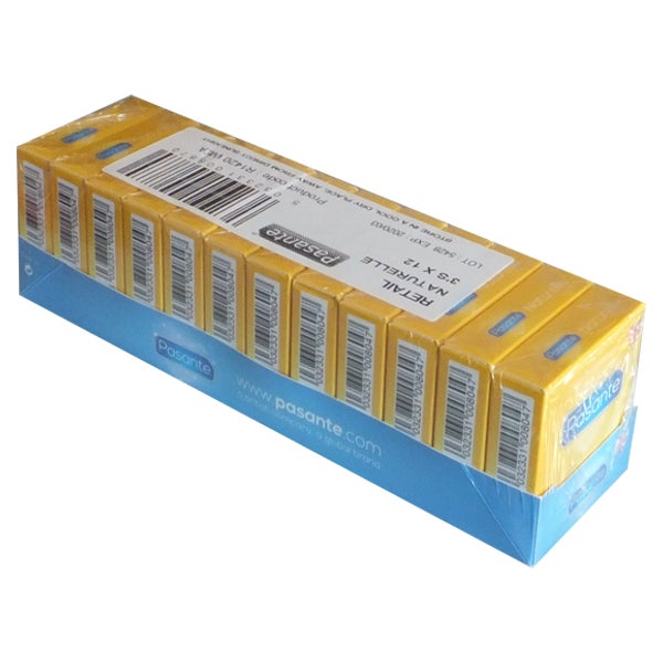 «Naturelle» Kondome – 66 mm Kopfteil, 54 mm Breite, vegan (36 Kondome) 36 St