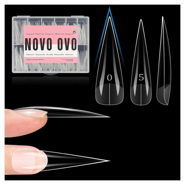 False Nägel Press On Softgel XXL Straight Sharp Stiletto Nai 1 St