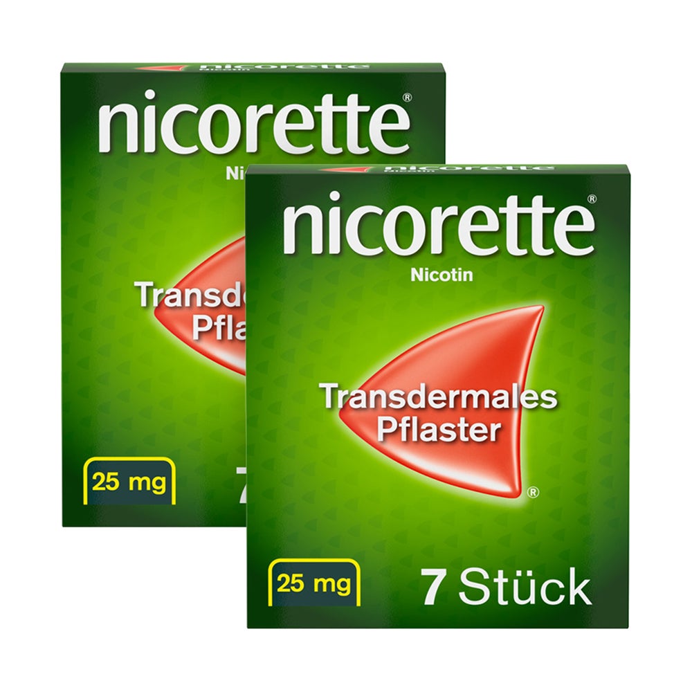 nicorette® TX Pflaster 25 mg Doppelpack 2X7 St