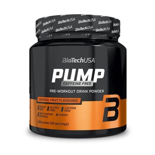 BioTech Pump Caffein Free Pre-Workout - Tropische Früchte 0.33 kg