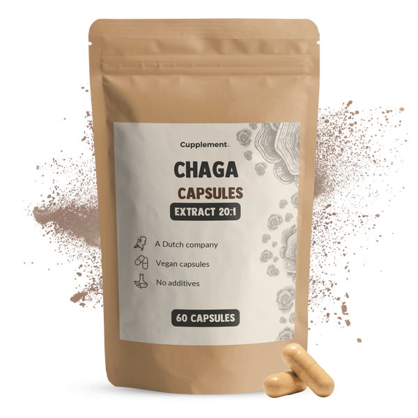 Cupplement - Chaga Extrakt  400 mg BIO - Kapseln 60 St