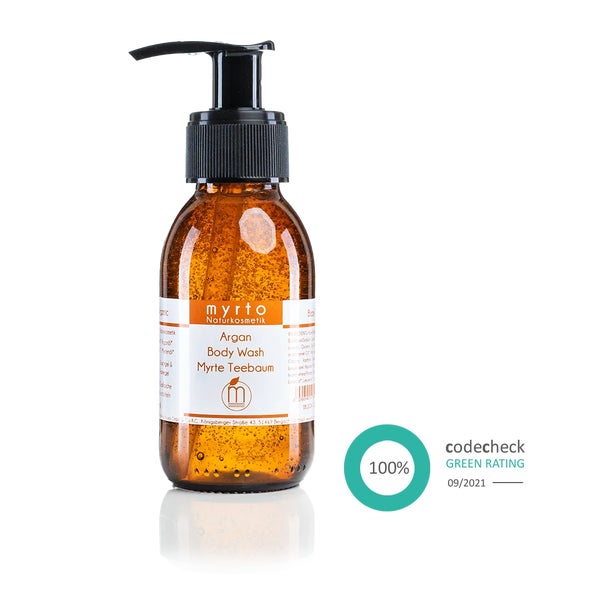 Bio Argan Body Wash Myrte Teebaum - Duschgel bei unreiner Haut - 100ml 1 St