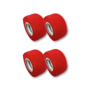 LisaCare Fingerpflaster 2,5cm x 4,5m - 4er Set Rot 4 St