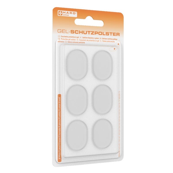 Haro Gel-Schutzpolster für Füße - 6-teilig Set 6 St