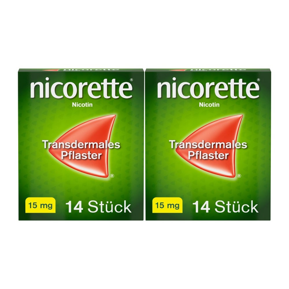 nicorette TX-Pflaster 15mg 2X14 St