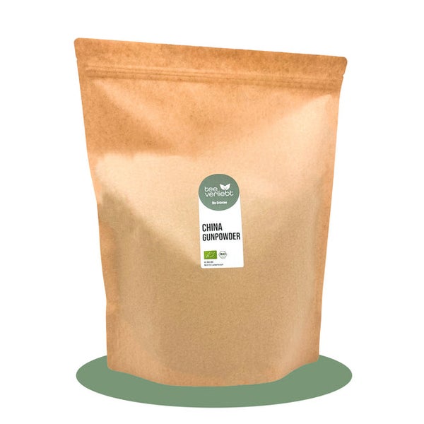 teeverliebt - China Gunpowder loser Bio Grüntee | 1kg 1000 g