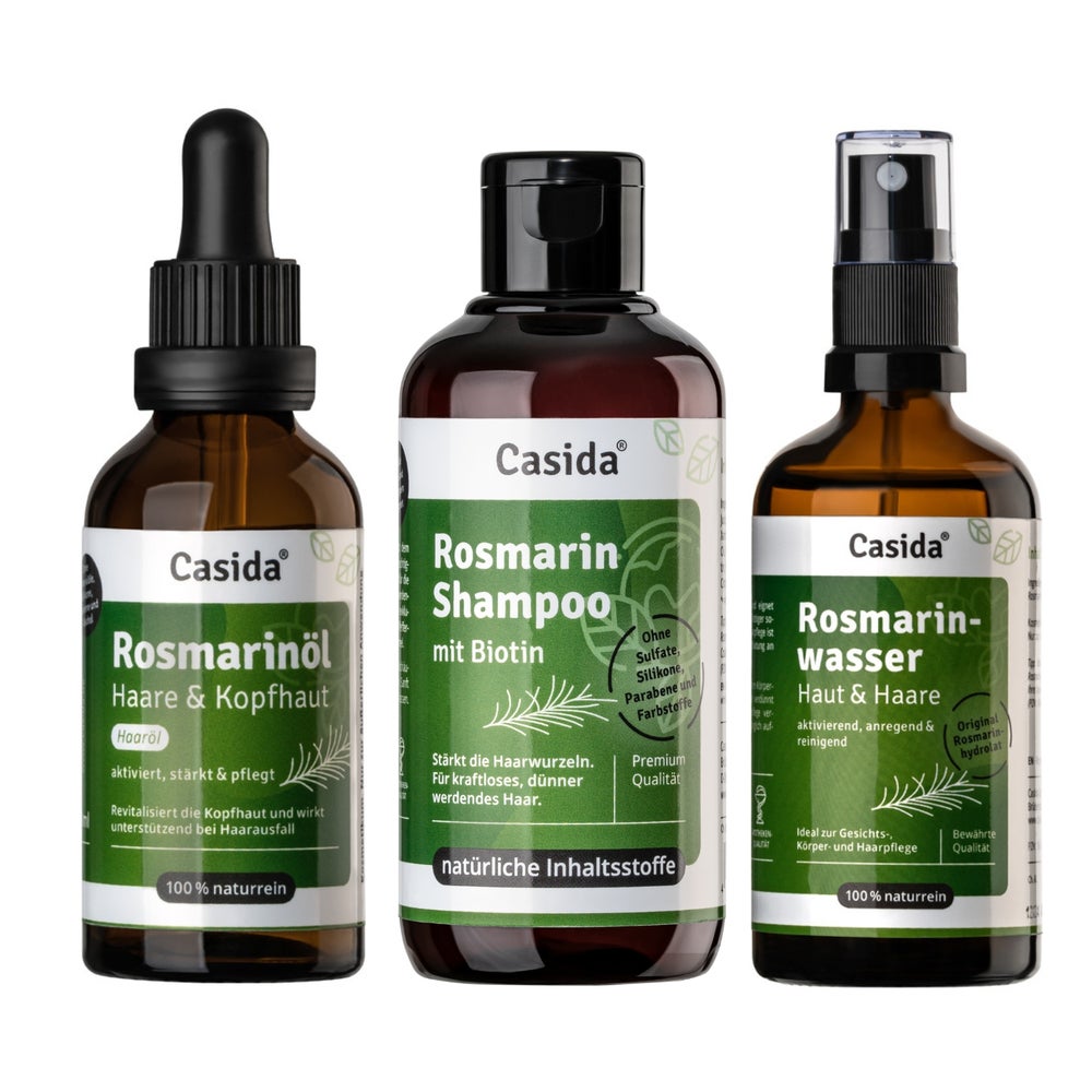 Rosmarin Haarkur Mit Rosmarinöl+wasser+shampoo Set 1 P