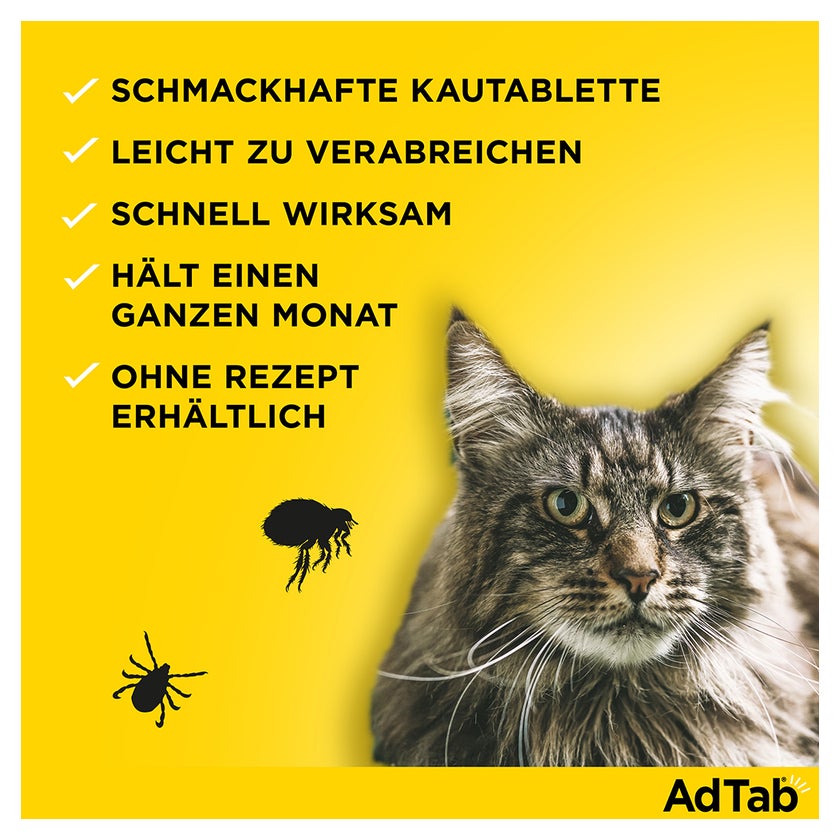 AdTab 48 mg Kautabletten Katzen >2-8 kg 3 St