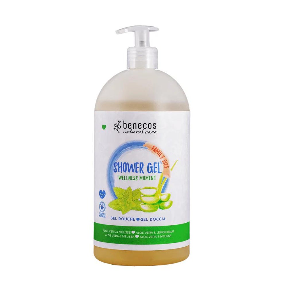 benecos WELLNESS MOMENT Shower Gel Family Size Bio