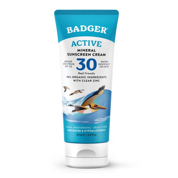 Badger Sunscreen Active Clear Zinc SPF 30 87 ml