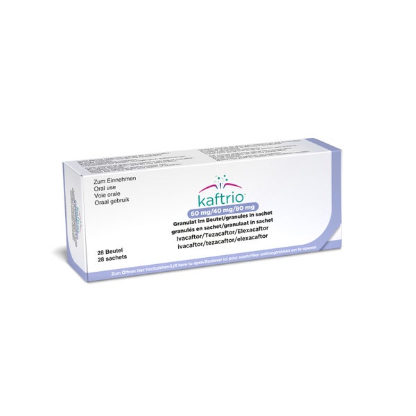 Kaftrio 60 Mg/40 mg/80 mg Granulat im Be 28 St
