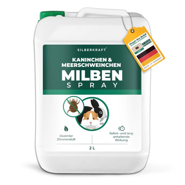Silberkraft Milbenspray Meerschweinchen & Kaninchen 2 Liter 2000 ml