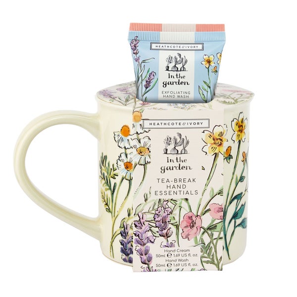 Heathcote & Ivory In The Garden Teepause - Tasse mit Handcreme & Flüssigseife 100 ml