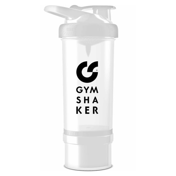 Protein Shaker mit Pulverfach - Weiß 1 St