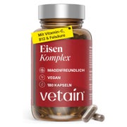 VETAIN Eisen Komplex - 20mg Eisen mit Vitamin C, Kupfer 180 St