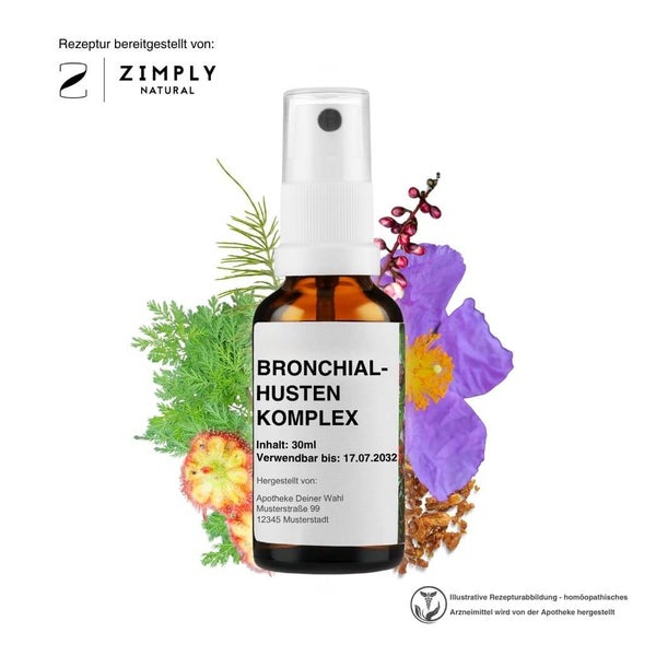 Zimply Natural BRONCHIALHUSTEN KOMPLEX - Pflanzbasierte Rezeptur 30 ml