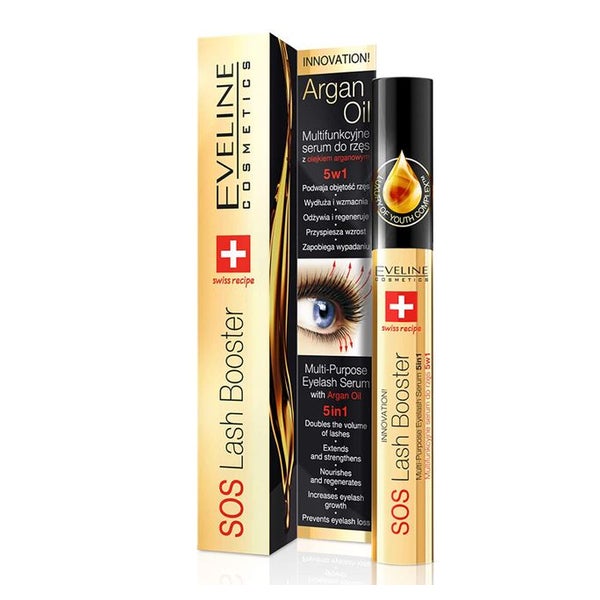 Eveline Cosmetics SOS Wimpern Serum für Wimpernverlängerung | Verdickt und Regeneriert 10 ml