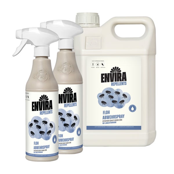 Envira Floh Abwehrspray mit Nachfüllpack