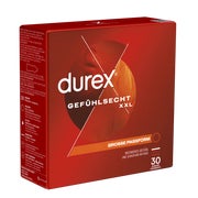 Produktabbildung: Gefühlsecht XXL Kondome – 30 extra große Kondome mit Easy-On (30 Kondome) 30 St