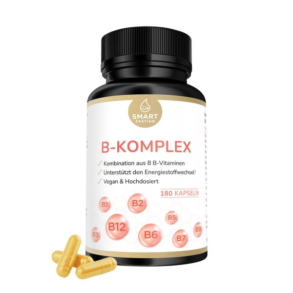 Vitamin B Komplex - 8 B Vitamine, vegan, hochdosiert 180 St