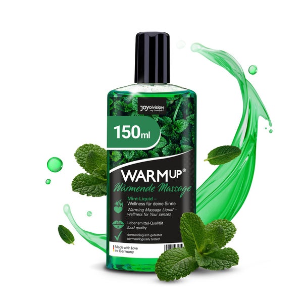 «WARMup Minze» Massageliquid – wärmend, vegan (0.15 l) 150 ml