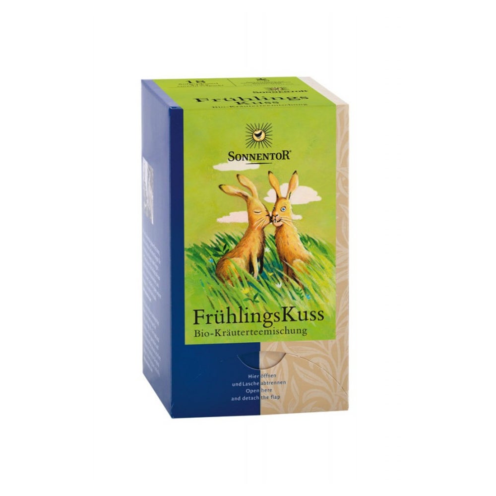 Frühlingskuss® Kräutertee Bio Doppelkammerbeutel – 18 Beutel Zitronen-Minze 27 g, DK-Beutel 18 St
