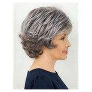 Perücke Pixie Damen Pony Kunsthaar Haarausfall Grey Mixed Br 1 St