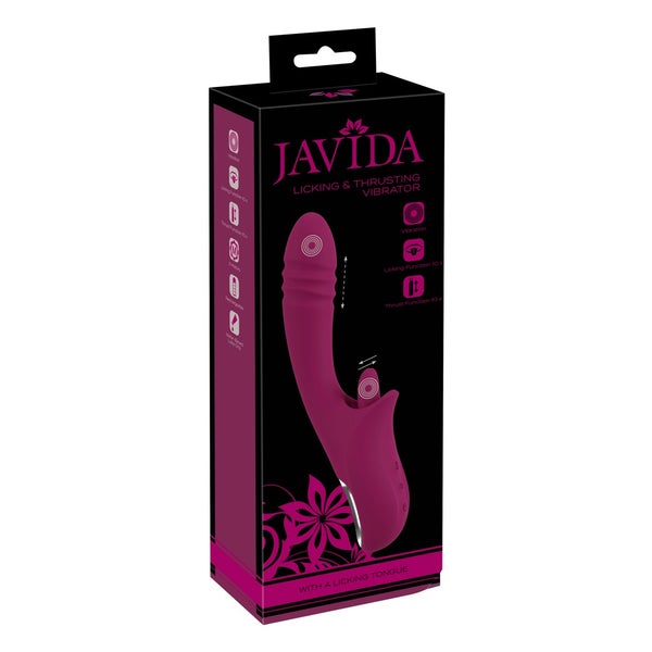 JAVIDA - Stoßvibrator mit softer Vibro-Zunge für Klitoris 1 St