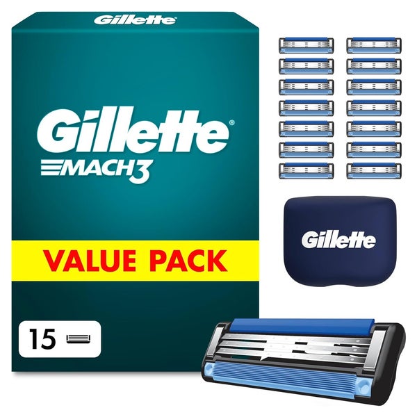 Gillette Mach 3 Klingen Herren, 15 Original Rasierklingen 1 St