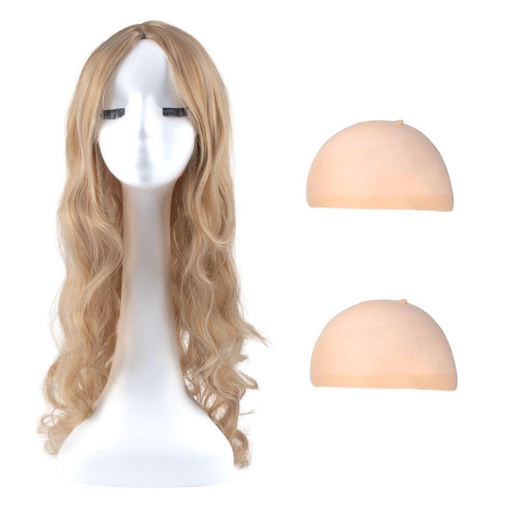 Perücke 27 Zoll gewellt blond synthetisch 1 St