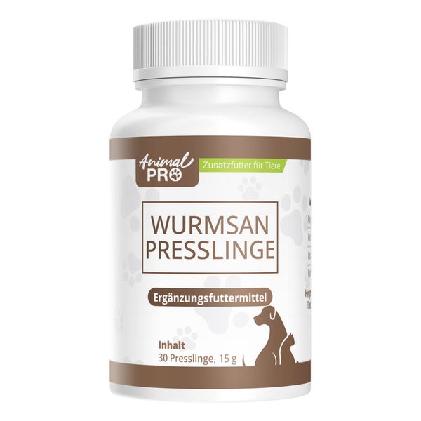 Animal Pro | Wurmsan Presslinge | Für Haustiere: Hund & Katze 30 St