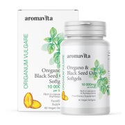 Schwarzkümmelöl & Oregano Öl Kapseln – Hochdosierte Pflanzenöl Softgels – Unterstützt Immunsystem & Wohlbefinden – Premium Qualität – Vegan. 60 St