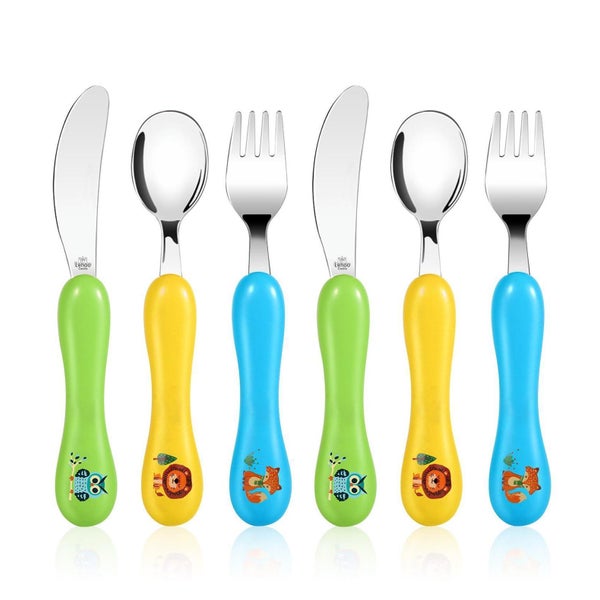 Kinderbesteck Edelstahl 6teilig Set Löffel Gabel 1 St