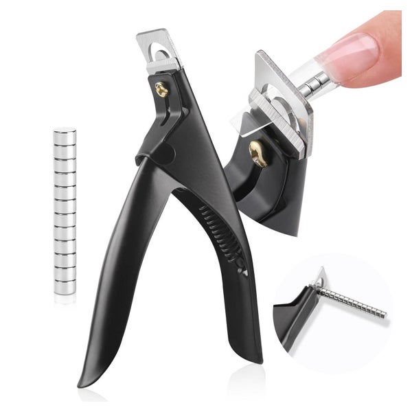 Saviland Nagelknipser Tip Cutter mit Magneten - Für Gelnägel, Acrylnägel &