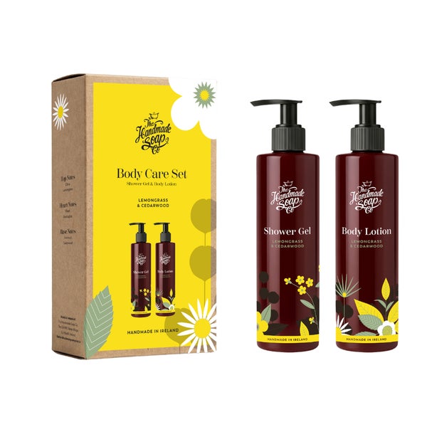 Handmade Soap Company Geschenkset Body Wash & Body Lotion Zitronengras  Set