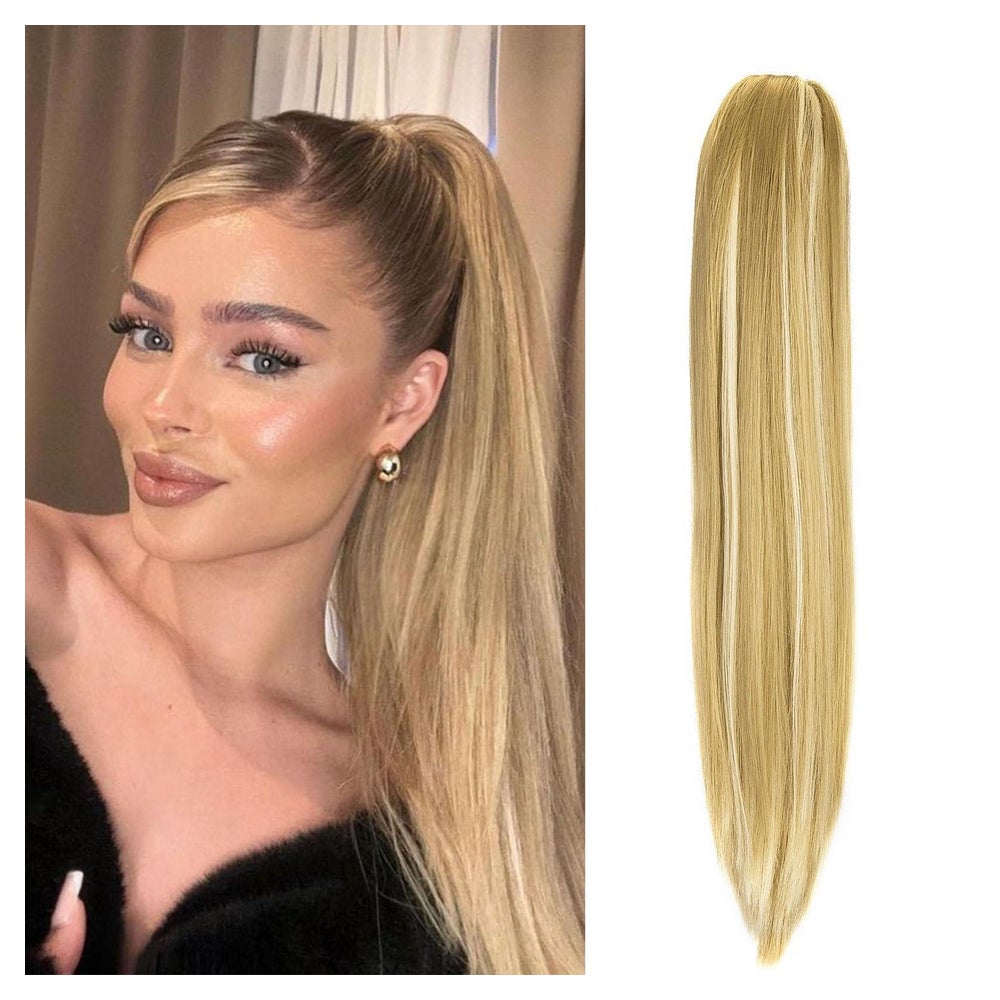 Haarteil Pferdeschwanz Zopf 50 cm 150g Sandy Blonde&Gebleich 1 St