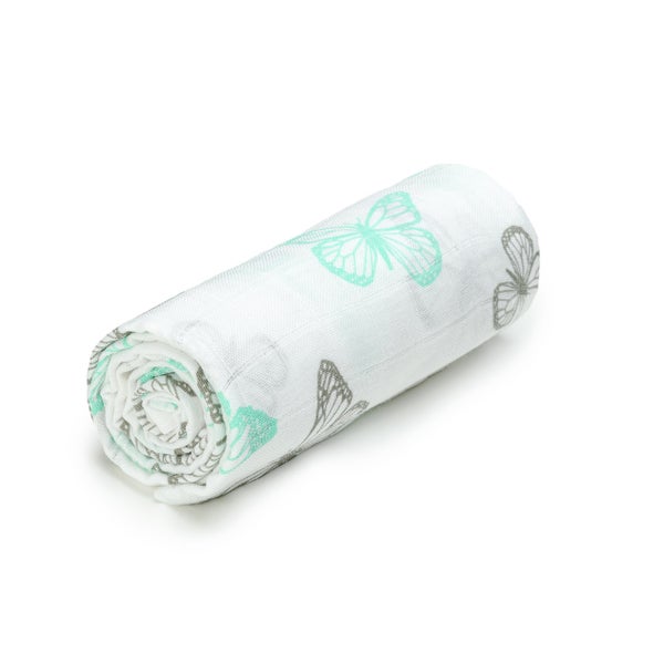 T-TOMI Grosses Bambusbadetuch Butterflies 1 St