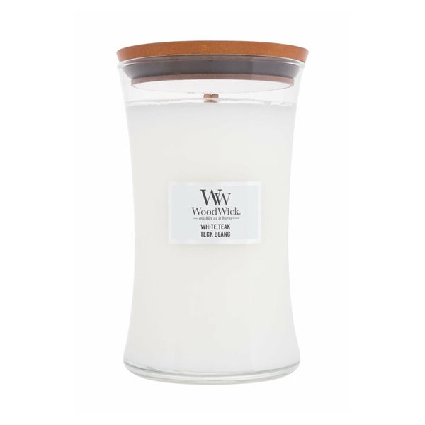 WoodWick White Teak-Duftkerze 609,5 g 0,6095 kg