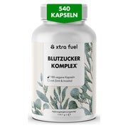 Produktabbildung: XTRA FUEL Blutzucker Komplex - Nährstoffmix mit Ceylon-Zimt, Inositol & Olivenblatt 540 St