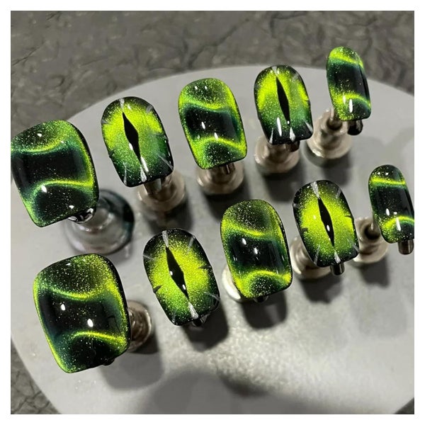 Nagellack Magnetic Cat Eye Gel UV Glitzer Nagelkunst Dunkel 1 St