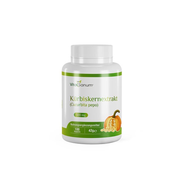 VitaSanum®- Kürbiskernextrakt (Cucurbita pepo) 300 mg 100 Ka  St