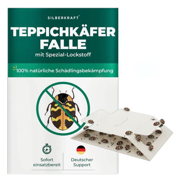 Silberkraft Teppichkäferfalle 9 Fallen 9 St